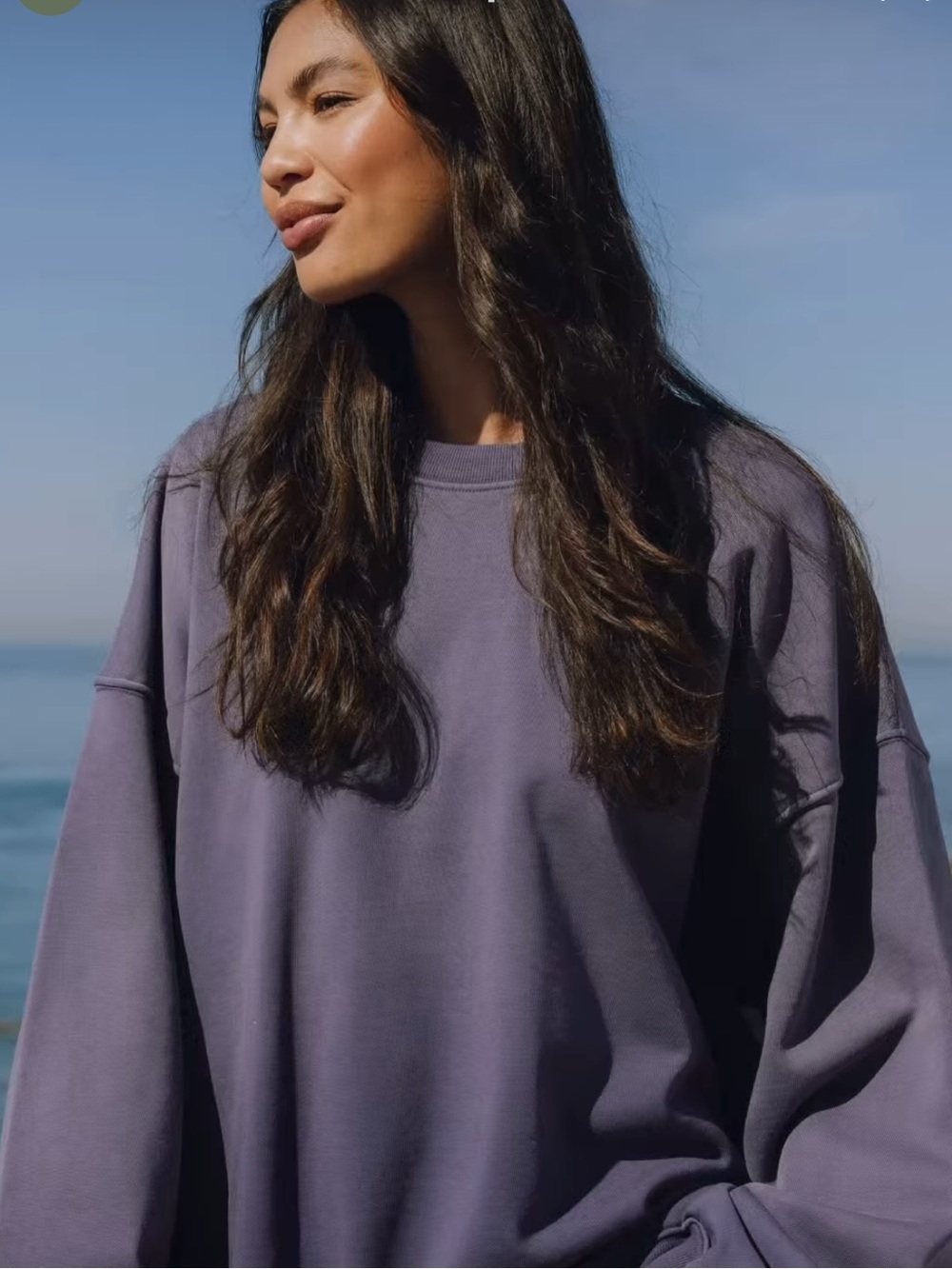 Daily Drills Sunsoaked Oversized Sweatshirt in Navy-Size M/L-NWT